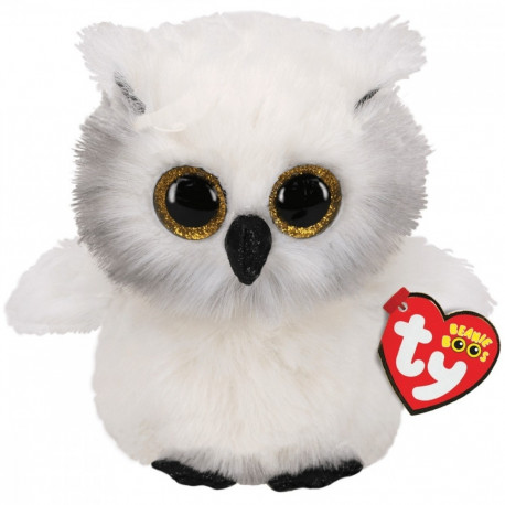 Mascot TY Beanie Boos Owl Austin white 24 cm