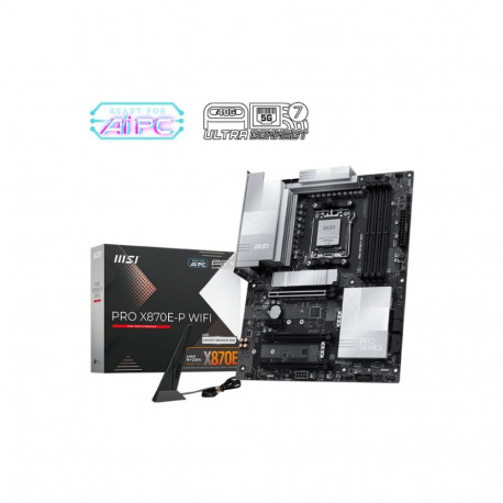 MSI PRO X870E-P WIFI AMD protsessoripere AM5 protsessoripesa DDR5 UDIMM toetatud kõvaketta liidesed 