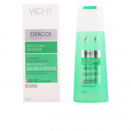 VICHY DERCOS champú anticaspa sensitive sin sulfatos 200 ml