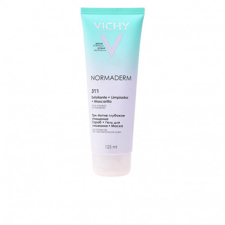 Vichy koorija, puhastusvahend ja mask Normaderm 3-ühes 125ml