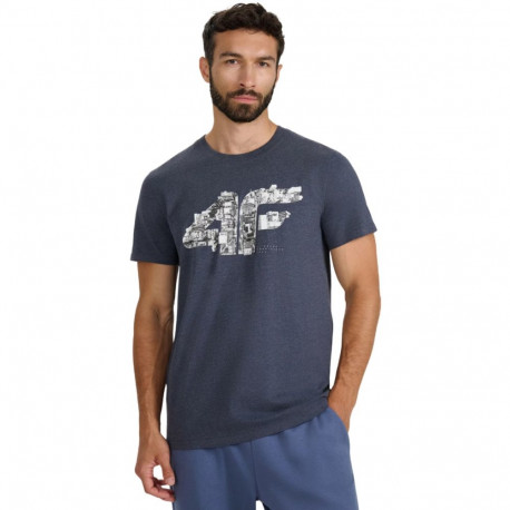 Koszulka męska 4F M3132 średni szary melanż 4FWAW25TTSHM3132 24M S