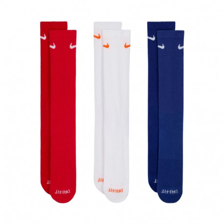 Skarpety Nike Everyday Plus Cushioned 3 pary czerwone, białe, granatowe SX6888 996 34-38