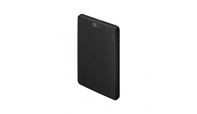 Akupank: USB-C (PD), 5.000mAh, 15W, must, juhtmevaba (wireless), Li-Po