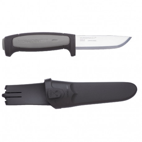 Morakniv Pro Robust Pussnuga – Hall Käepide, 3.2 mm Süsinikterasest Tera, Nupuga Tupp