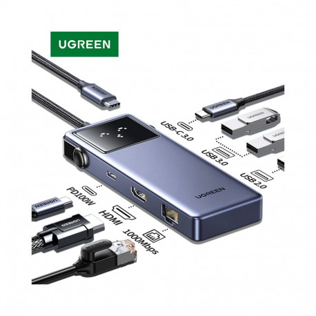 Docking station 7in1 USB-C to USB3.0, HDMI,  USB-C, PD 85W CM888 UGREEN