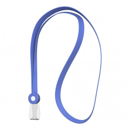 Silicon ID card lanyard ErichKrause 40 cm, blue, in bag