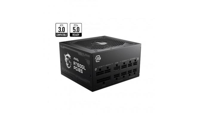 MSI toiteplokk 750W 80 Plus Gold PFC Active MAGA750GLPCIE5