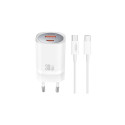 XO CE21 USB Charger Type C/USB + Type C cable 1m