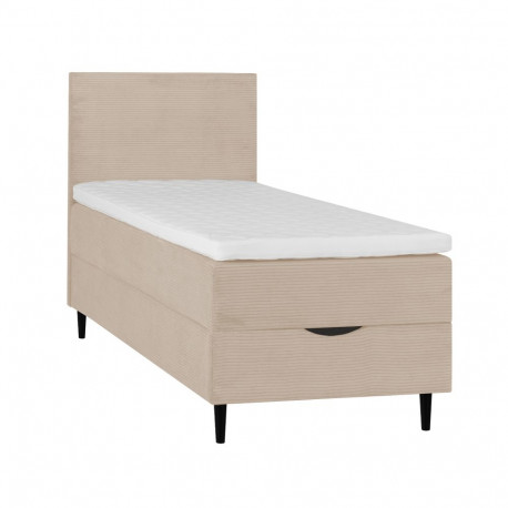 Kontinentaalvoodi LAARA 90x200cm, tumebeež, 91x208xH119cm