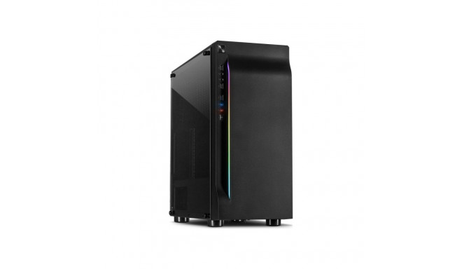 Inter-Tech A-3411 Creek, tower case (black, Tempered Glass)