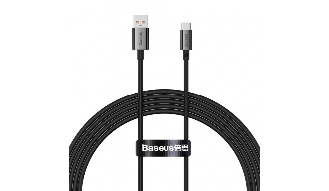 Baseus Superior Series USB-A / USB-C 100W Cable for Huawei / Honor 1.5m - Black