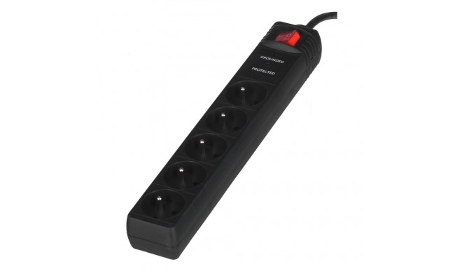 EnerGenie SPF5-C-5 ülepinge kaitse 5 AC pistikupesa 250 V 1.5 m must