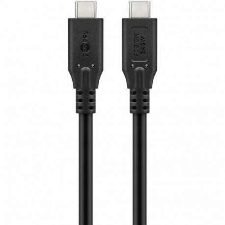 Goobay 74184 USB cable USB4 Gen 2x2 1.5 m USB C Black