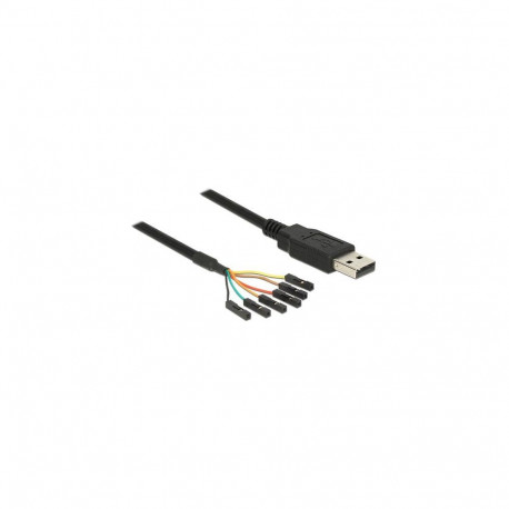 DeLOCK 1.8m USB2.0-A/TTL 6-p USB cable USB A Black