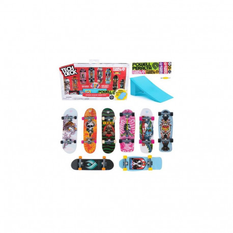 Tech Deck , Powell Peralta Legends SK8Shop Bonus Pack with Ramp, Collectible and Customizable Mini S
