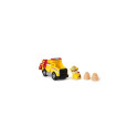PAW Patrol Fire Rescue: Rubble Rescue Fire Dump Truck with Action Figure, Projectiles, and Toy Truck