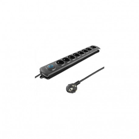Qoltec 50113 surge protector Black 8 AC outlet(s) 230 V 1.8 m