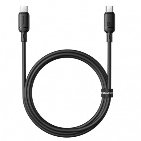 Baseus Rychlonabíjecí kabel Silky USB-C/USB-C 1m 100W černý