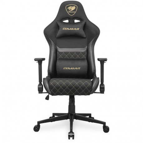 "COUGAR Gaming-Stuhl Armor One V2 Gold F, PVC/Stoff, Schwarz"