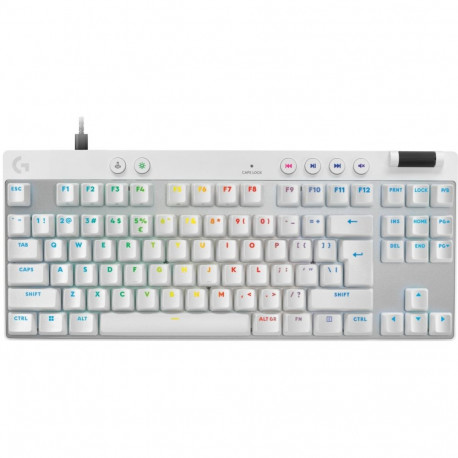 Logitech PRO X TKL RAPID (US), valge