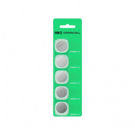 Green Cell Button battery 5x CR1620