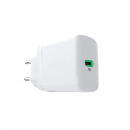 USB seinalaadija 30W 1x USB-C valge