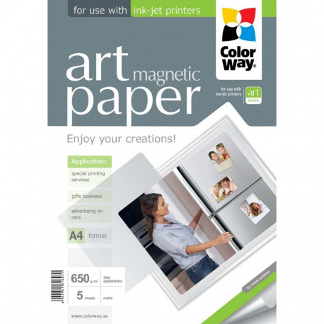 ART | White | 650 g/m² | A4 | A4 | Matte Magnetic Photo Paper