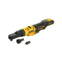 DEWALT. RATCHET 12V DCF500N WITH ADAPTERS 1/4" 3/8" 1/2" HEX 1/4"