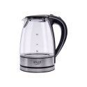 Adler | Kettle | AD 1225 | Standard | 2000 W | 1.7 L | Glass | 360° rotational base | Transparent/St