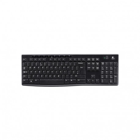 Logitech juhtmevaba klaviatuur K270 QWERTY-klahvistik USB-minivastuvõtja, must