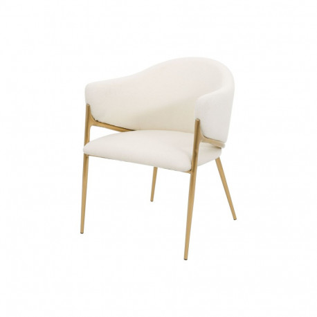 Söögitool Modig, valge/kuldne