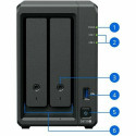 NAS Võrgusalvesti Synology DS725+ Must AMD Ryzen R1600