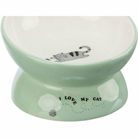 Dog Feeder Trixie White Green Ø 13 cm 150 ml