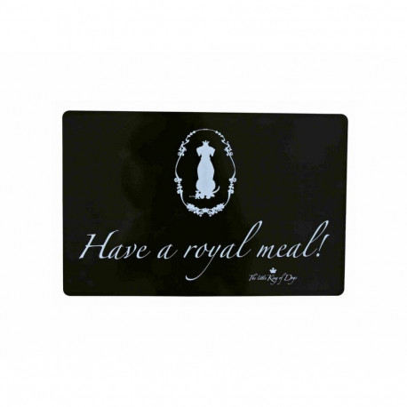 Tablecloth Trixie Have a royal meal Black Plastic 44 × 28 cm