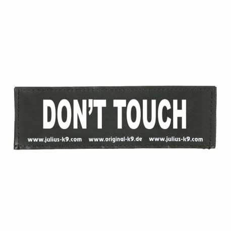 Harness tags Julius K9 DON'T TOUCH S White Black (2 Units)