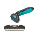 Backcombing brush Trixie Black Turquoise 8 × 14 cm