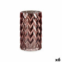Vase Engraving Ear (of wheat) Pink Crystal 11,3 x 19,5 x 11,3 cm (6 Units) Vase Engraving Ear (of wheat) Pink Crystal 11,3 x 19,5 x 11,3 cm (6 Units)