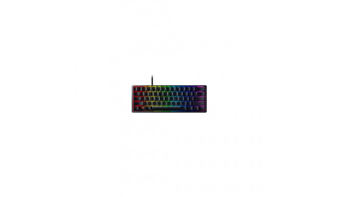 Razer Huntsman Mini Wired Gaming keyboard, USB, RGB LED, US Int, Clicky Optical Switch, Black