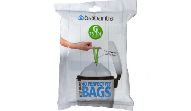 Brabantia PerfectFit prügikoti vooder tüüp G 25-30 l, 40 kotti