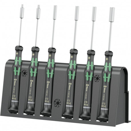 WERA 2069/6 for electronic applic. screwdriver set + Rack