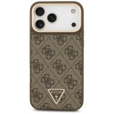 GUESS case for IPHONE 17 Pro Max compatible with MagSafe GUHMP17XP4G4TCSW (PU W/ Triangle Logo & Big