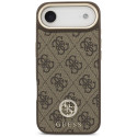 GUESS case for IPHONE 17 Air compatible with MagSafe GUHMP17MP4G4DCSW (PU W/ Strass Logo & Big Strap