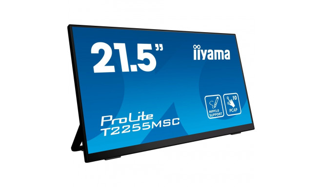 Iiyama ProLite T2255MSC-B1 - 21.5 - black, Full HD, IPS, HDMI, DisplayPort