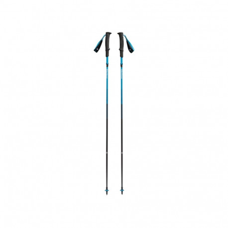 Black Diamond Trekking Poles Distance Carbon Z (anthracite/blue, 1 pair, 125 cm)