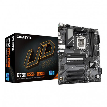 GIGABYTE B760 DS3H GEN5 Motherboard - Supports Intel Core 14th Gen CPUs, 8+2+1 Phases Digital VRM, u