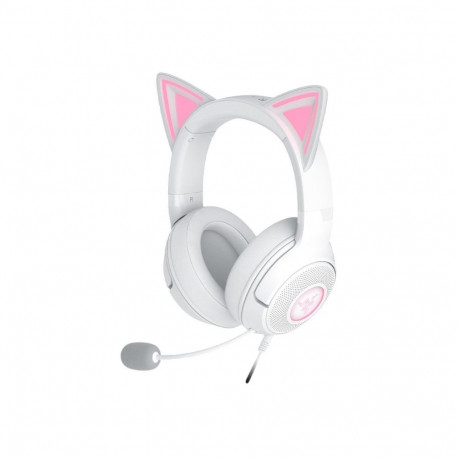 Razer mängukõrvaklapid Kraken Kitty V2 juhtmega peapaelaga USB Type-A, valge