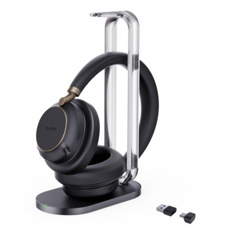 Yealink peakomplekt BH76 Plus laadimisalusega Teams USB-C/A, must