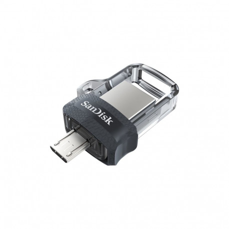SanDisk mälupulk 173384 32GB USB Type-A / Micro-USB, must, läbipaistev