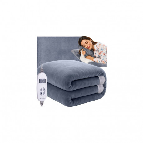 Mata- koc elektryczny 180x130cm szary Ruhhy 26225