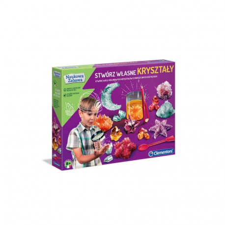 Naukowa Zabawa Zestaw Laboratorium Stwórz Własne Kryształy Język Polski Clementoni 50069